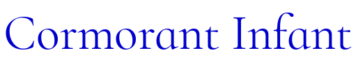 Cormorant Infant font